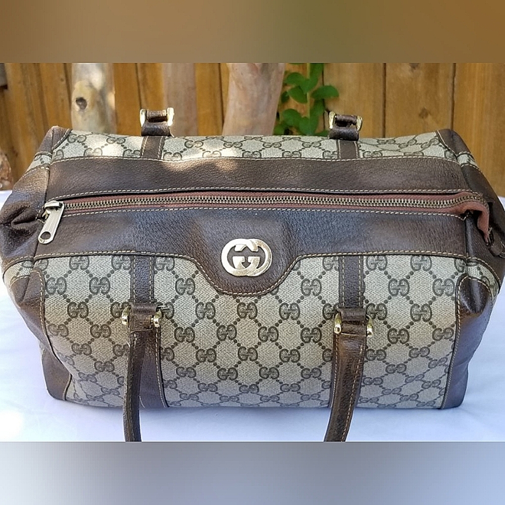 Auth Vintage Gucci train case and Boston handbag Set - Picture 11 of 16